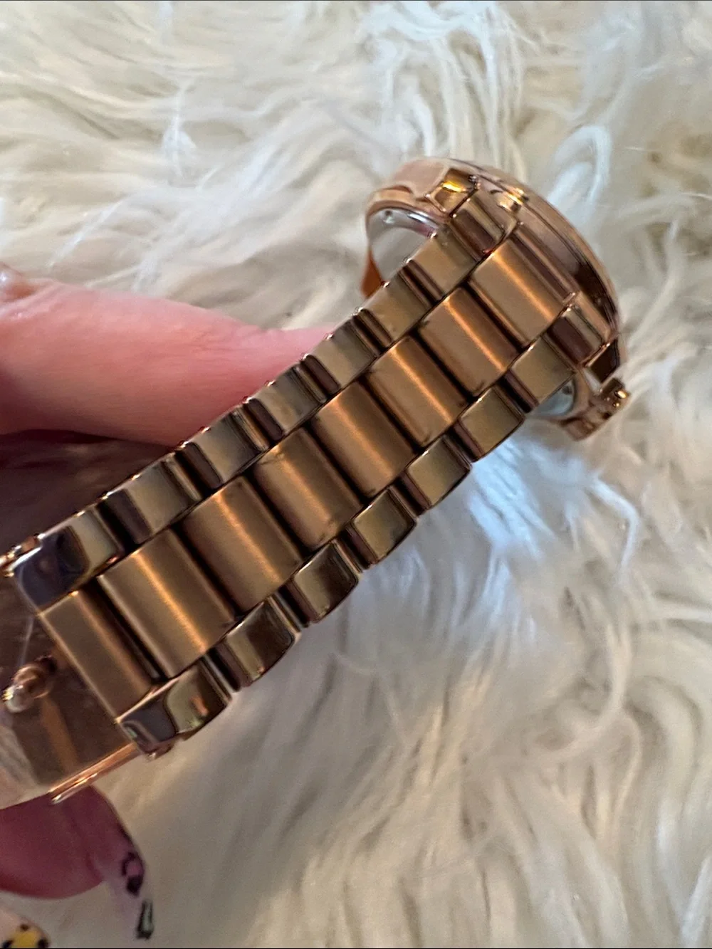 Michael Kors Rose Gold-Tone Women's Chronograph Bracelet Watch